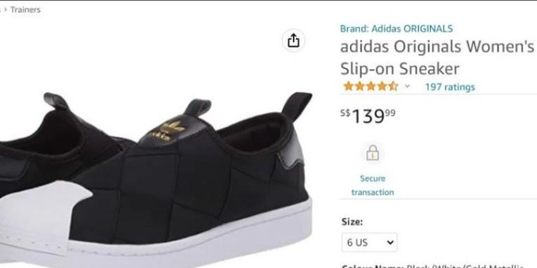 Adidas Originals Women s Superstar Slip on Sneaker Shoe 100