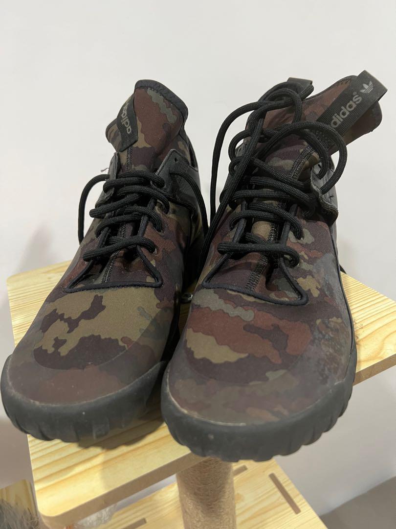 Adidas Tubular CAMO Hi Cut Design Men s Fashion Activewear on
