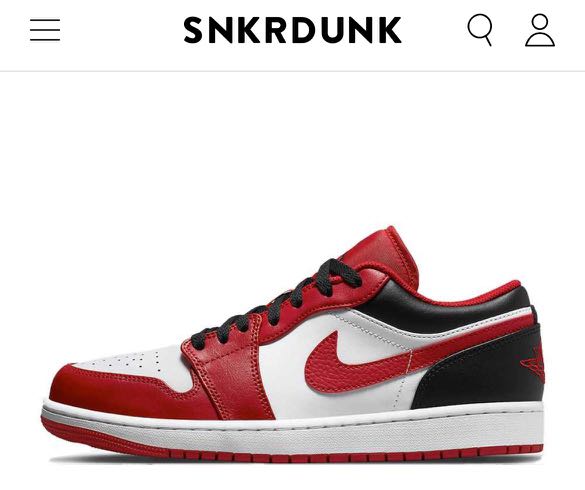 Air Jordan 1 Low CHICAGO BULL RED