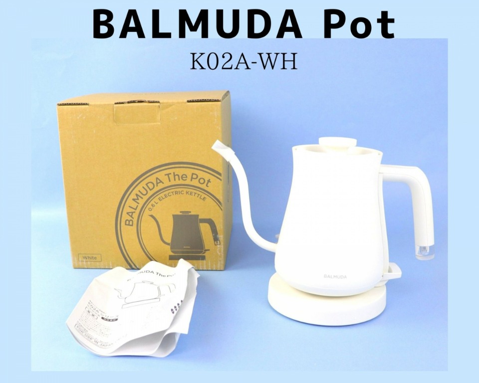 BALMUDA The Pot K02A-WH 電熱水壺, 家庭電器, 廚房電器, 水壺- Carousell