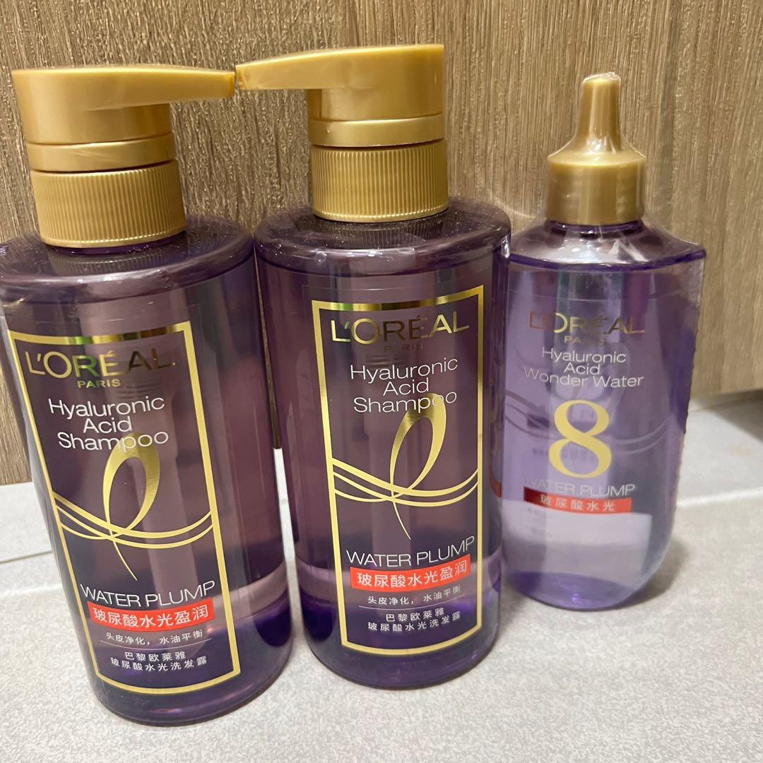 BN L'Oreal hyaluronic acid Shampoo and Hair Mask, Beauty & Personal