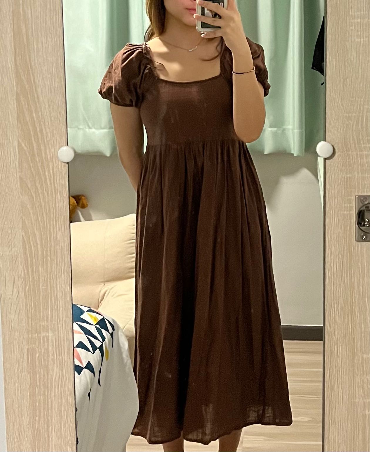 brown dress, Women's Fashion, Dresses & Sets, Dresses on Carousell — free download