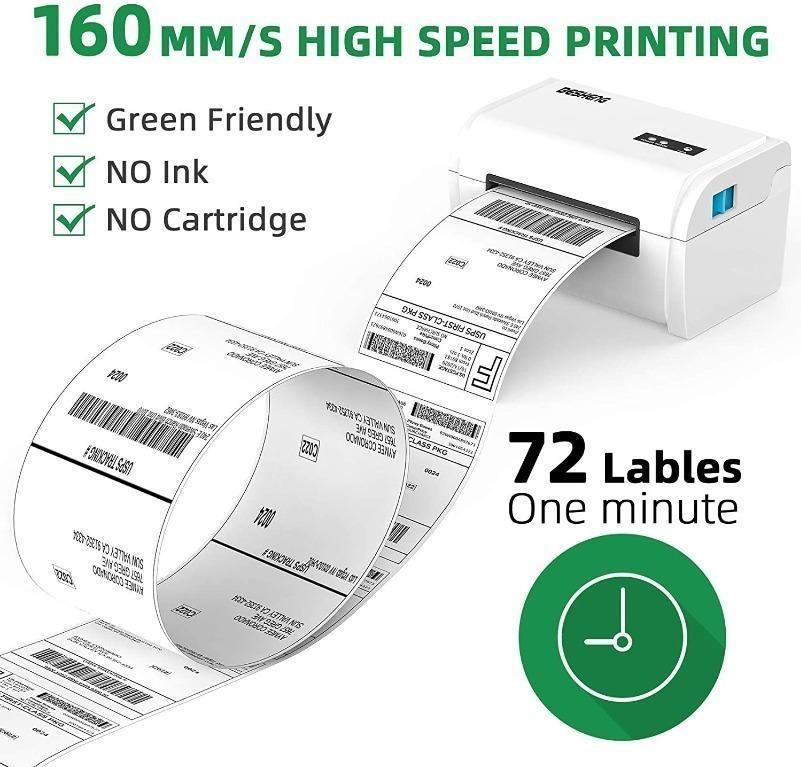 C3260] Thermal Label Printer, Shipping Label Printer High ...