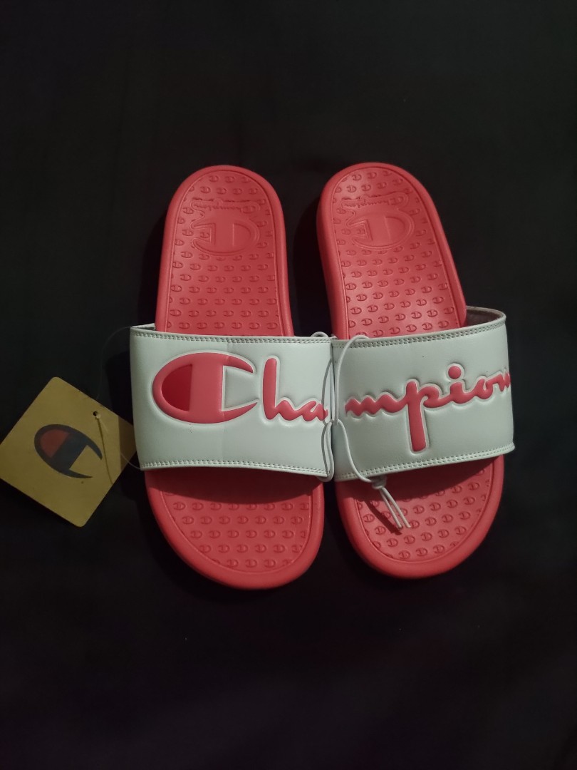 CHAMPION SLIDE, Women's Fashion, Footwear, Slippers and slides on Carousell