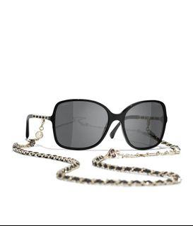 Chanel Chain Sunglasses Black Eyewear 01455 94305 89015  eBay