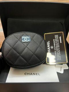 CHANEL 23C Casino Charms Zippy Wallet Coin Purse Black Caviar