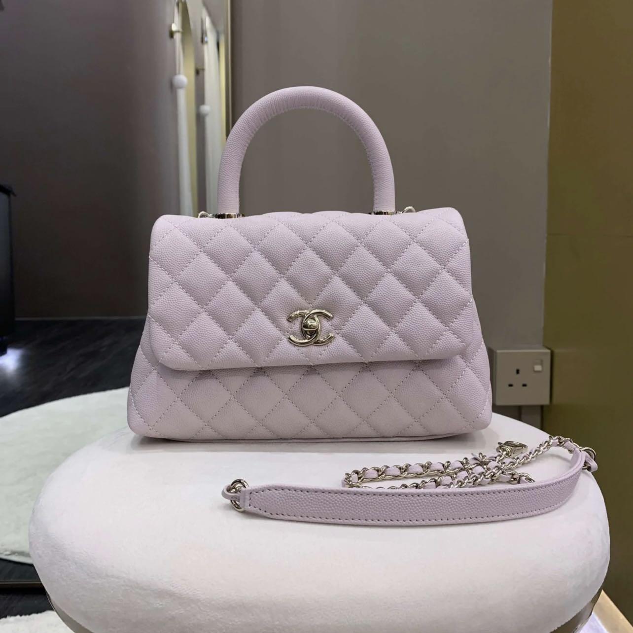 CHANEL, Bags, Chanel Mini Coco Handle Lilac Color