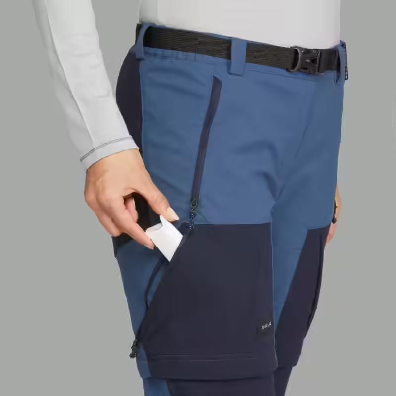 Buy By Hrithik Roshan Outdoor Men Medieval Blue Lycra Colourblock Joggers  online | Looksgud.in