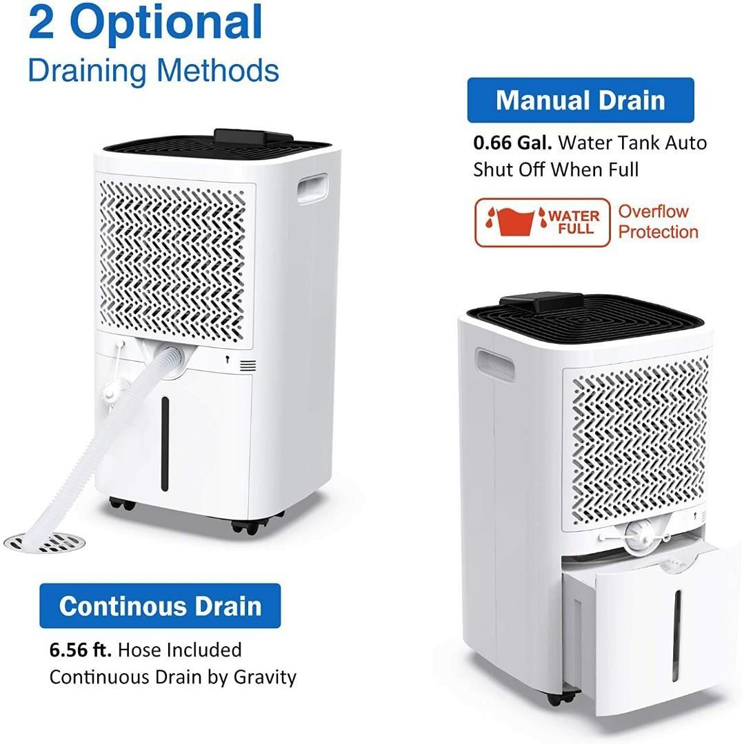 Corlitec 12L/Day Dehumidifier with Digital Humidity Display & Control