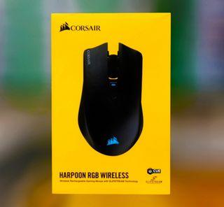 CORSAIR HARPOON RGB WIRELESS RECHARGEABLE GAMING MOUSE.