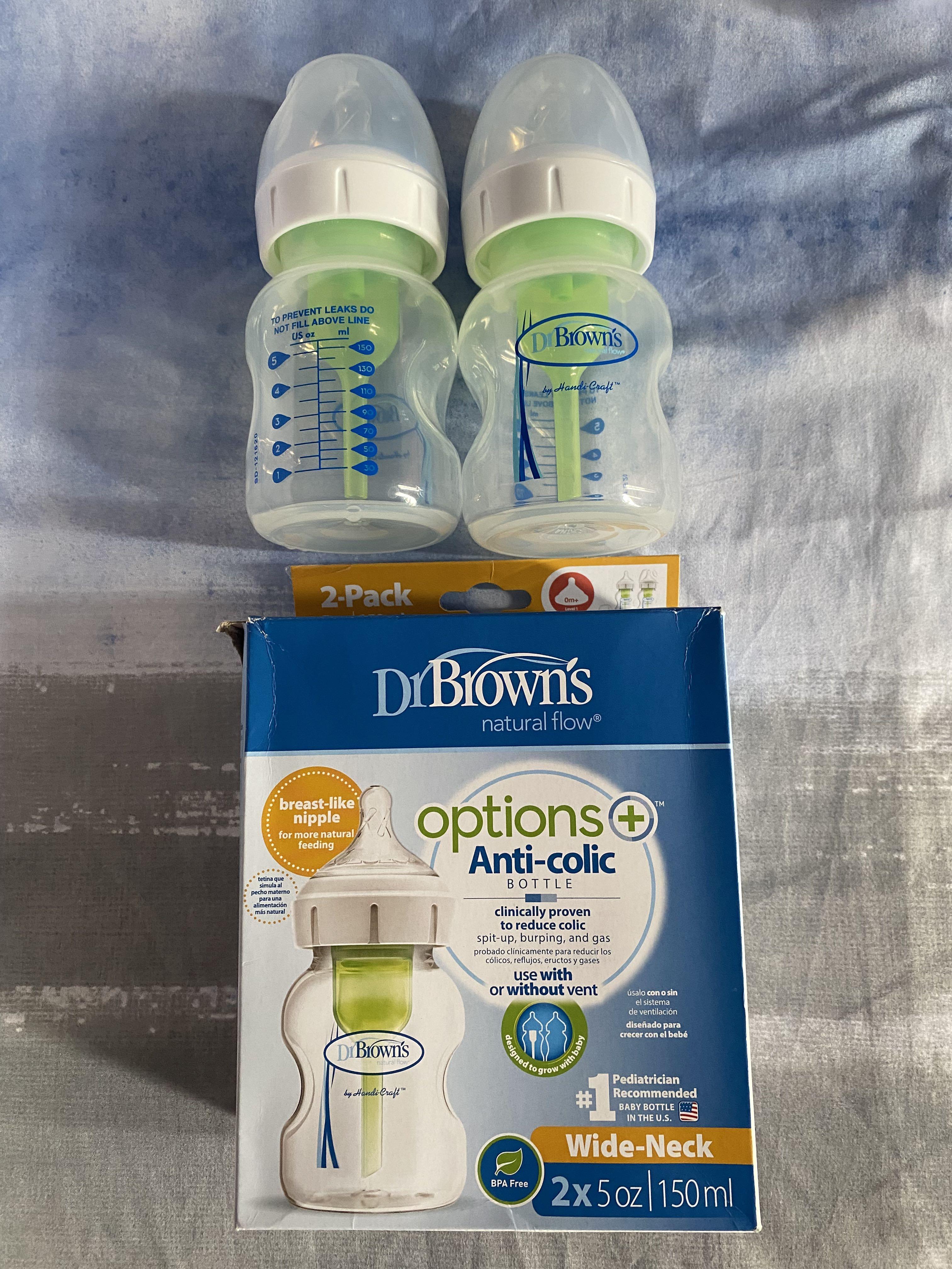 Dr Brown’s Anti Colic Bottles Pack of 2, Babies & Kids, Nursing