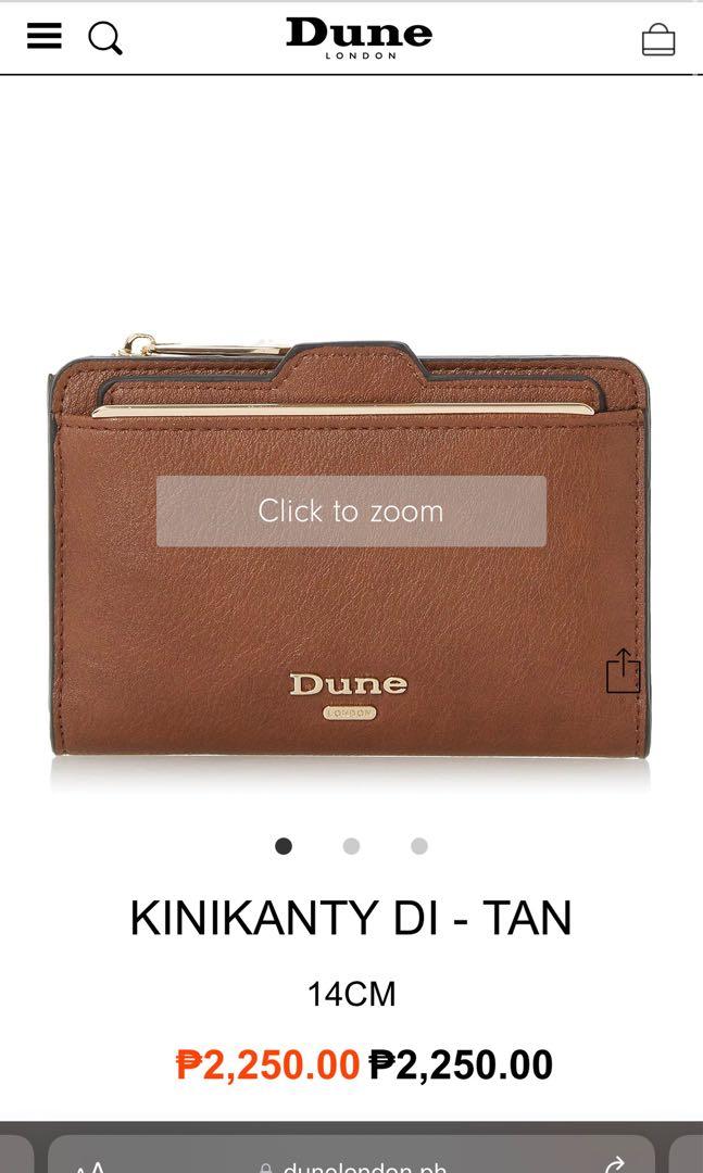 DUNE LONDON Kinikanty Bifold Wallet with Removable Card Holder, Women's ...