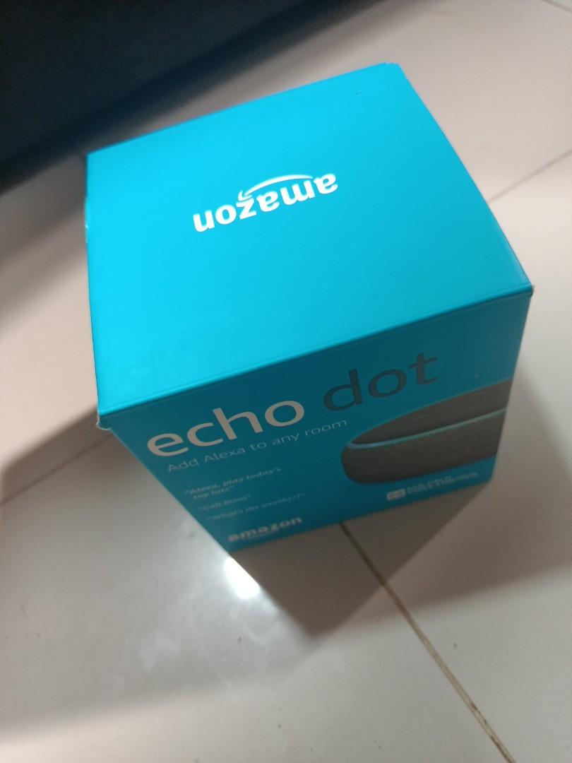 Echo dot Gen 3 alexa (Category: Media Streamers & Hubs) located in Pasig City. Submitted by Mpatron (Listing ID 1168140011, Image 2). Description: unused amazon echo dot gen 3.. sobra lang...