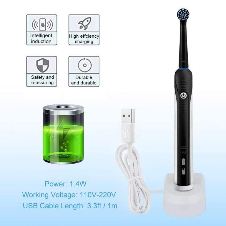 Electric Toothbrush Charger, Compatible with Oral B Series Model 3757