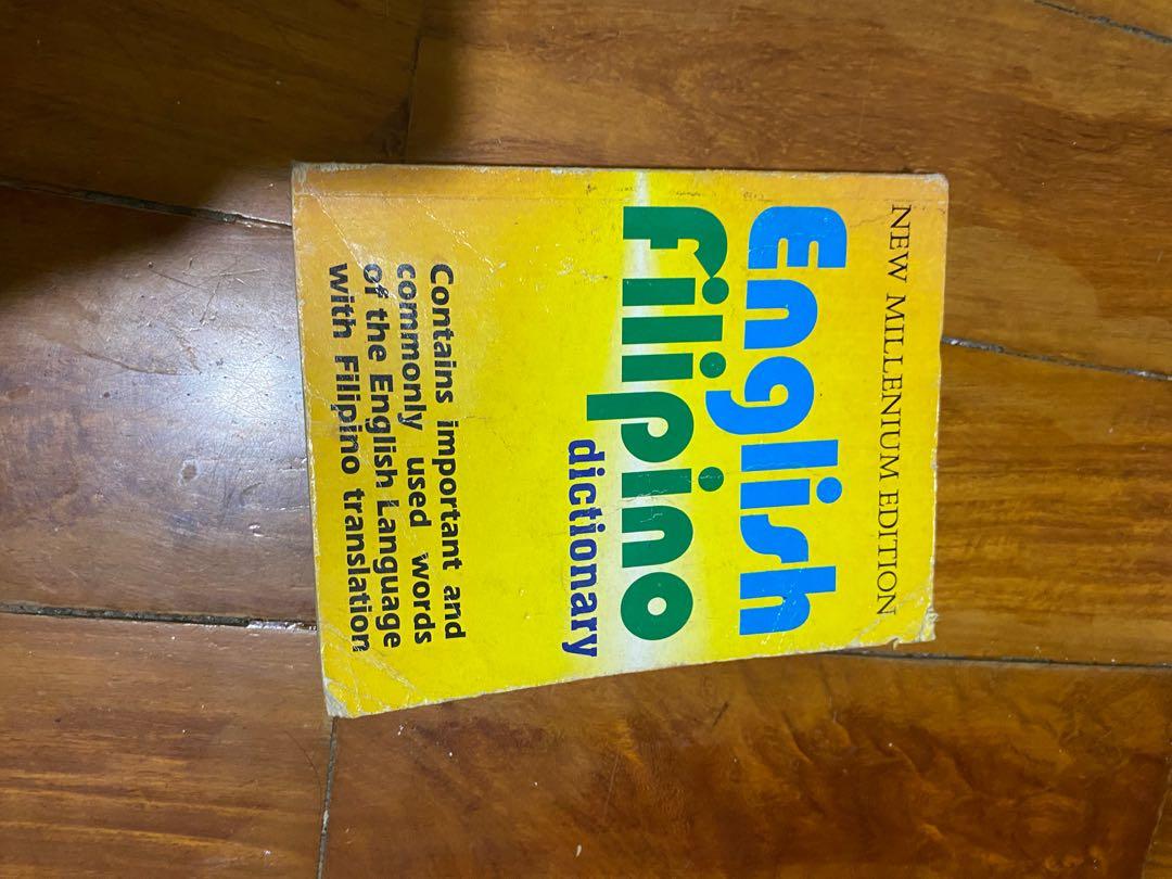 English- Filipino Dictionary (Category: Textbooks) located in Dasmarinas. Submitted by ehradee (Listing ID 1168188688, Image 1). Description: .