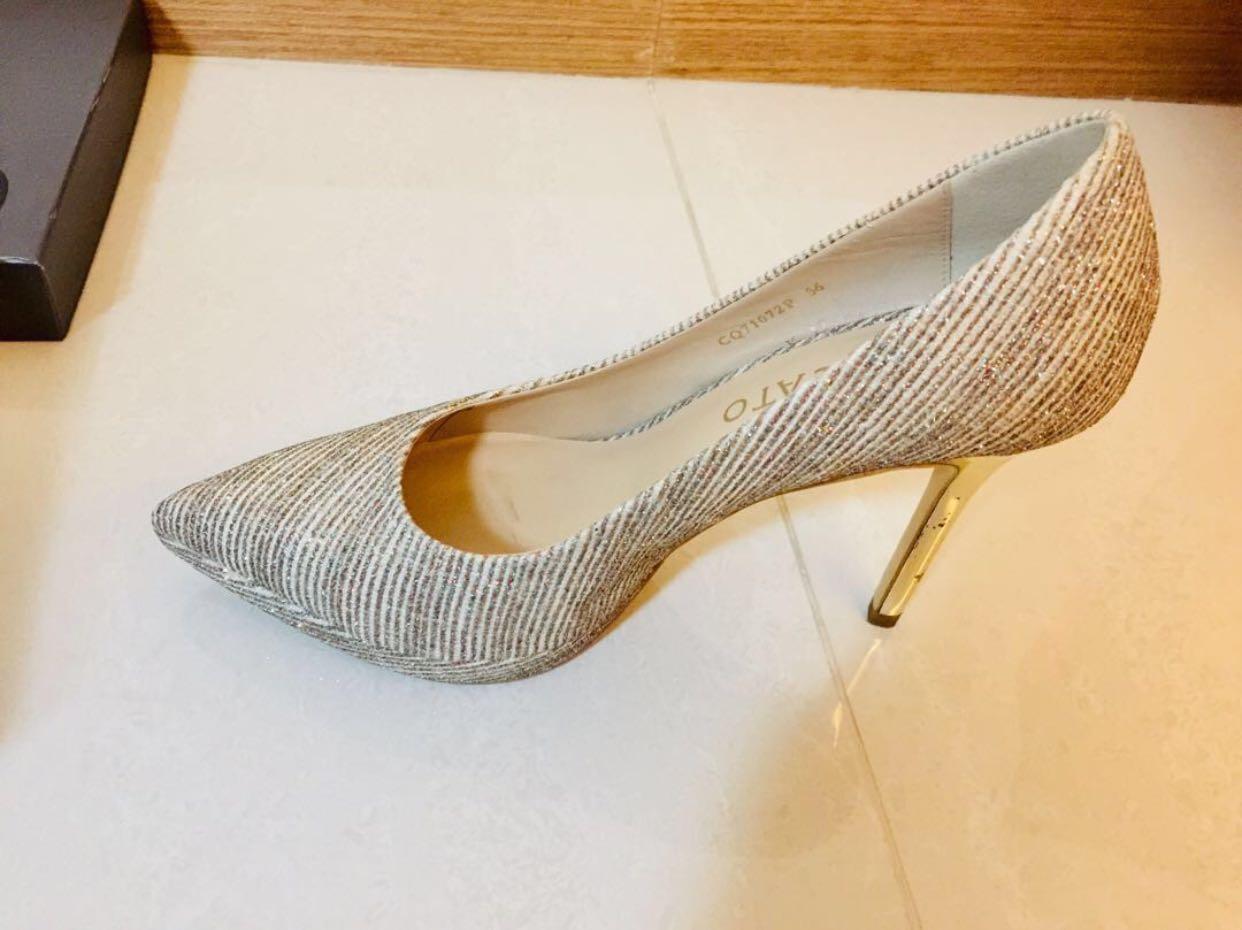 Nice Shinning Champagne High Heels Women s Fashion Footwear