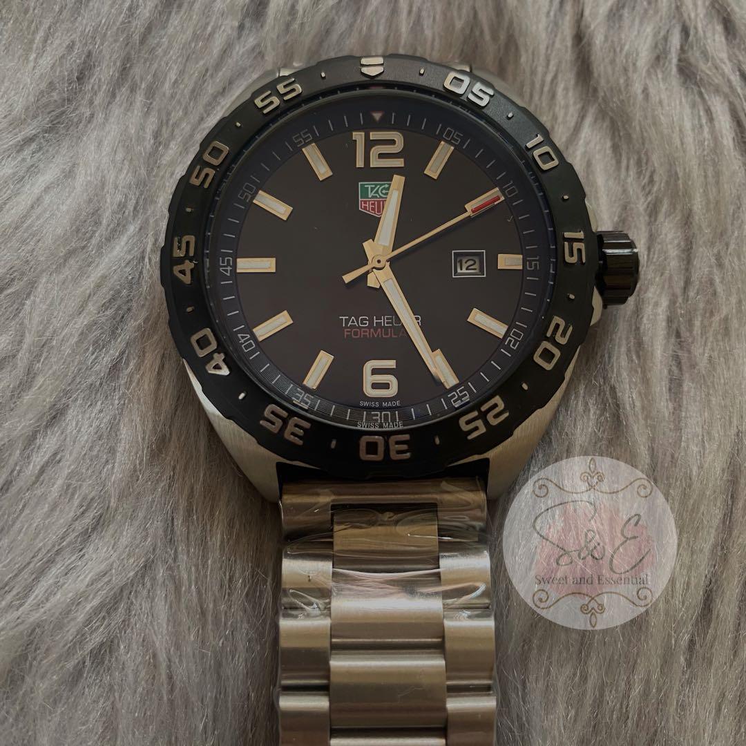 F1 | Formula 1 Quartz Watch for Men Black Dial (Category: Men's Watches) located in Bulacan. Submitted by SweetAndEssential (Listing ID 1168047421, Image 1). Description: Quartz Fixed Bezel Black Dial with Date Stainless Steel Sapphire Crystal Glass Luminous Markers and Hands Premium Quality ✅ Actual photos With plain box +500 to include box with safety box, manual, hang tag, card and paper bag..