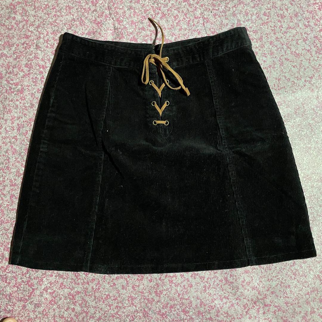 Black corduroy skirt forever 21 store