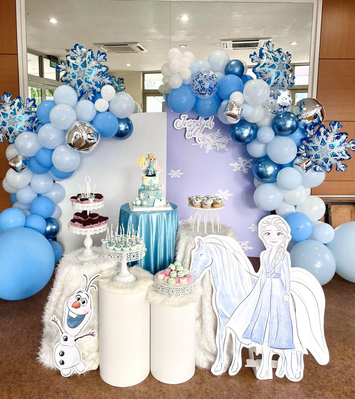 Frozen Dessert table, Food & Drinks, Homemade Bakes on Carousell