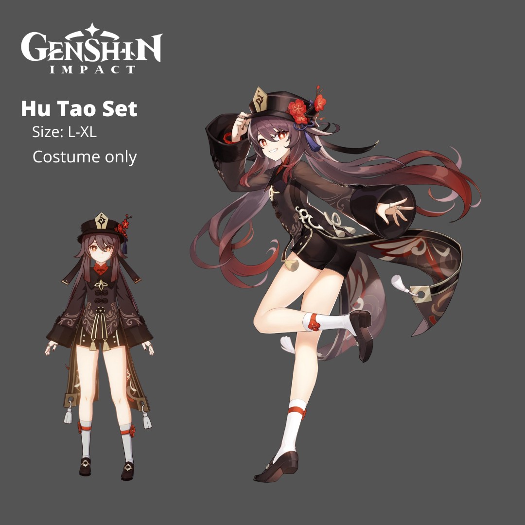 RUSH SALE!!! Genshin Impact Cosplay Hu Tao Costume Only, Women's Fashion, Dresses & Sets, Sets