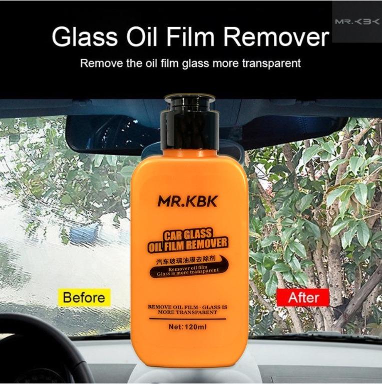 Car Oil Stain Cleaner Wet Wipes Glass Oil Film Remover Front