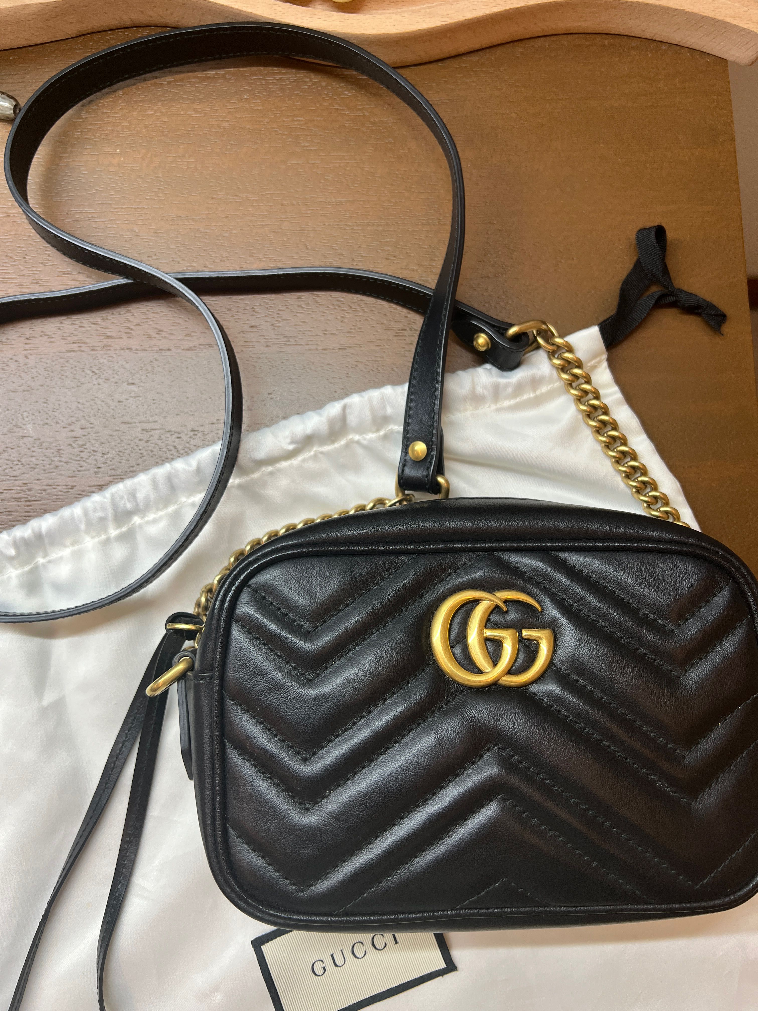 Gucci Marmont Mini Sling Bag, Luxury, Bags & Wallets on Carousell