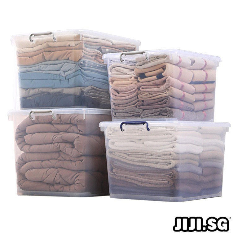 HAILEY Transparent Storage Box / Containers / Boxes / Stackable ...