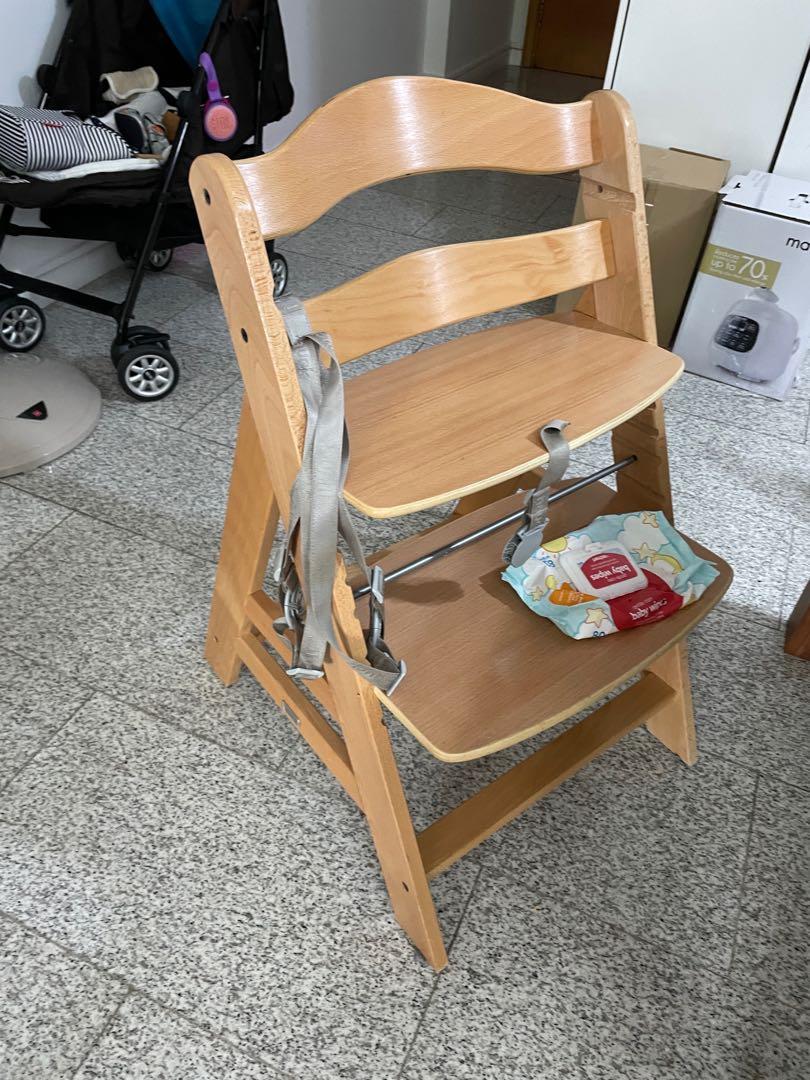 Hauck Baby Wooden High Chair, Babies & Kids, Nursing & Feeding, Baby