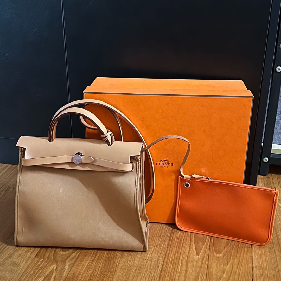 Hermes herbag 31 dune / natural sable, Women's Fashion, Bags & Wallets ...