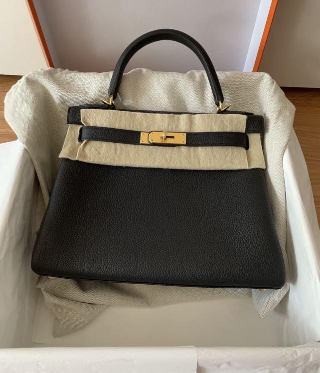 Hermes Kelly 28 noir togo Carousell