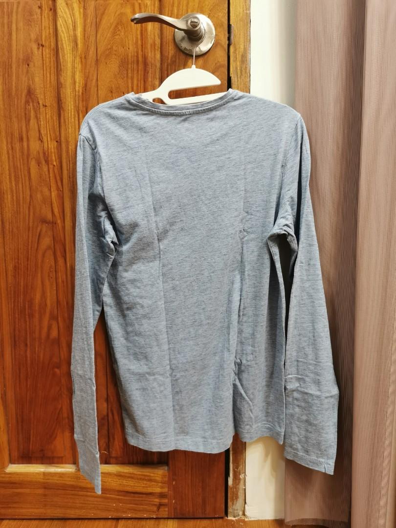 H&m basic fine cotton stretch long sleeve discount