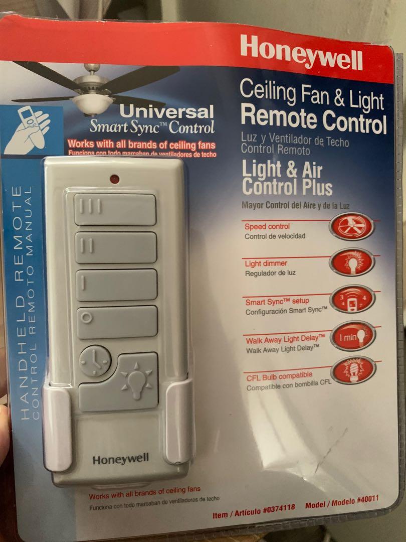 Honeywell Ceiling Fan and Light Remote Control, TV & Home Appliances