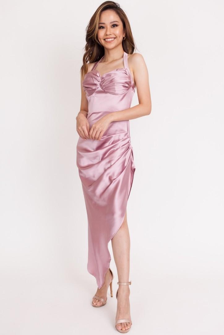 Satin hook dress top