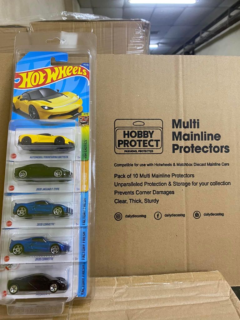 Hotwheels Multi Mainline 5 Car Diecast Protector Casing Hobbies