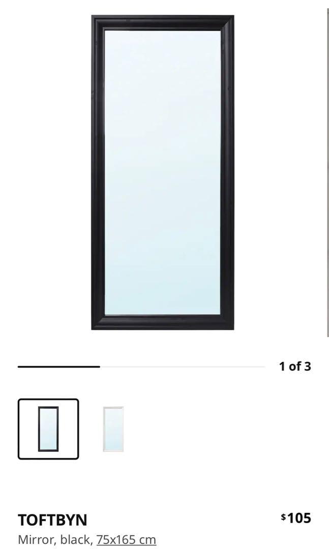 IKEA Long Mirror TOFTBYN, Furniture & Home Living, Home Decor, Mirrors