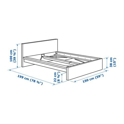 Ikea HOPEN Bed Frame Double, 傢俬＆家居, 傢俬, 床架及床褥 Carousell