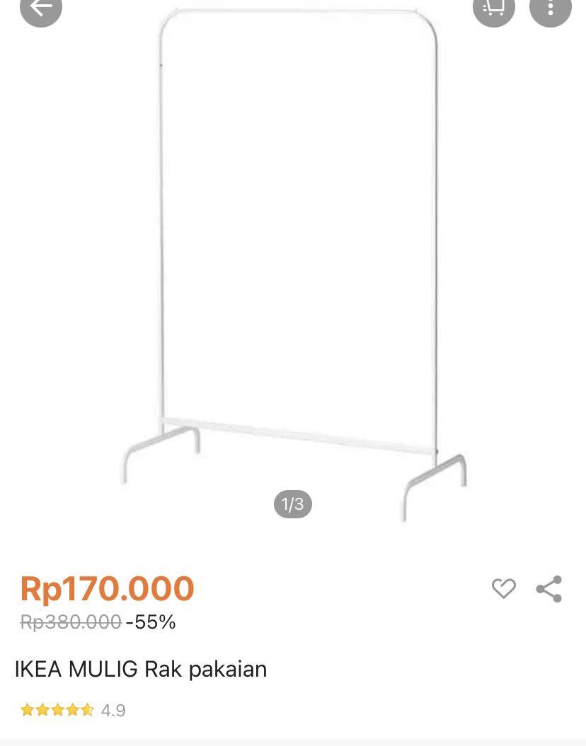 Ikea mulig rak best sale pakaian