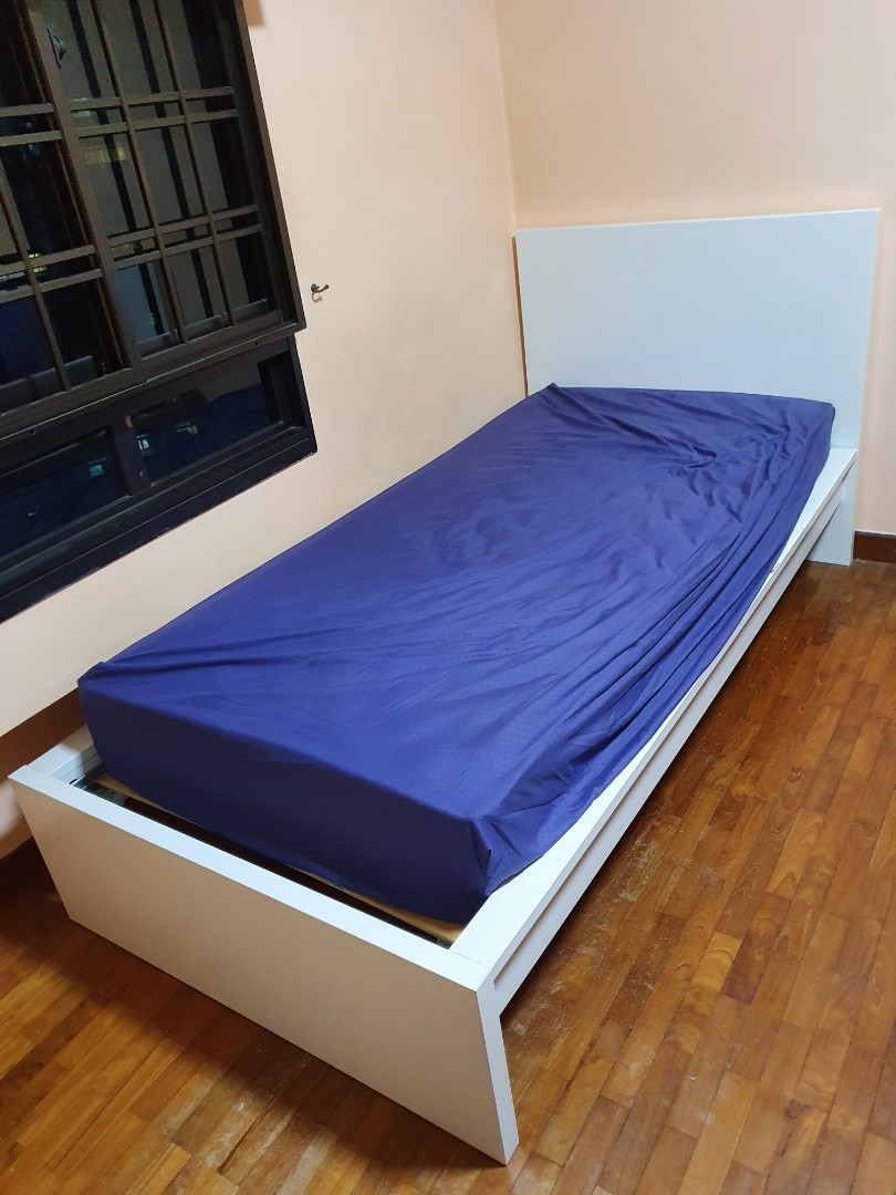 Ikea single bed frame (Mattress not included), Furniture & Home Living