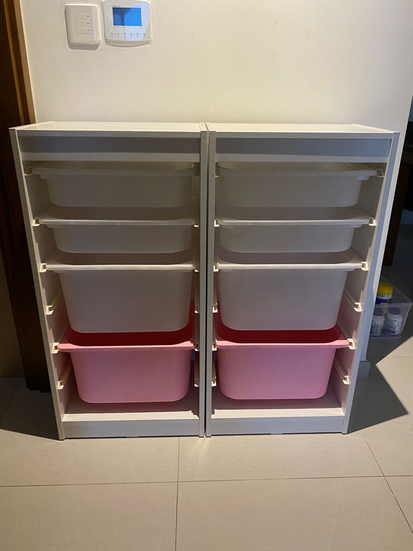 IKEA Trofast shelves with bins, Furniture & Home Living, Furniture