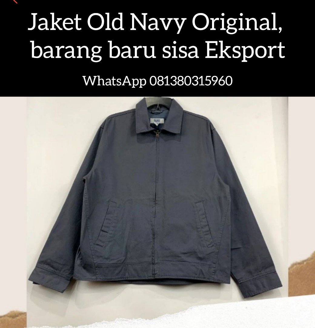 Jaket old shop navy original