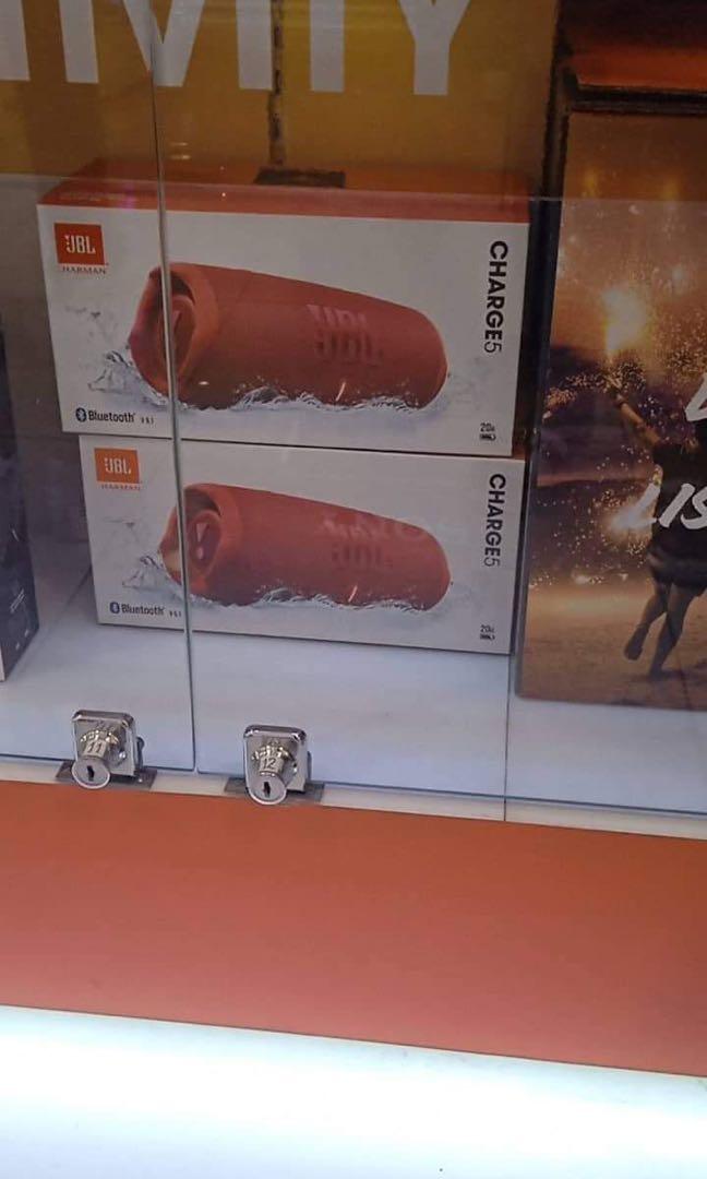 JBL PORTABLE SPEAKER FLIP 5 CHARGE 5 (Category: Soundbars, Speakers & Amplifiers) located in Quezon City. Submitted by annys.online (Listing ID 1168194000, Image 3). Description: JBL PORTABLE SPEAKER JBL FLIP 5-5,900 Bluetooth version 4.2 Maximum music playing time (hrs) 12 Output power (W) 20 Dynamic frequency response range (Hz) 65 Hz - 20k Hz JBL CHARGE 5 -7,700 JBL CHARGE 5 - Portable Bluetooth Speaker with IP67 Waterproof and USB Charge out 