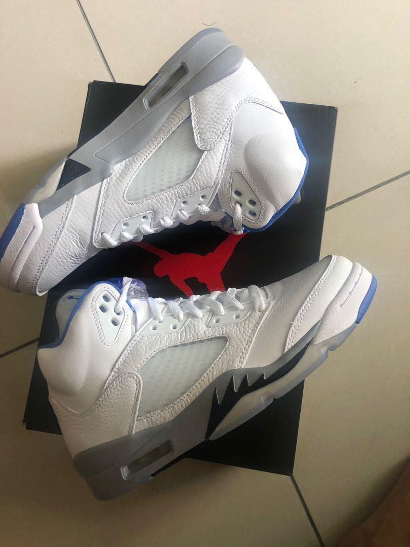 retro 5 stealth blue