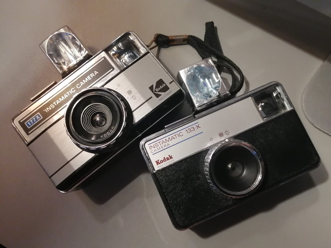 Kodak Instamatic 126 Film Camera with Magic Cube Flash, Photography