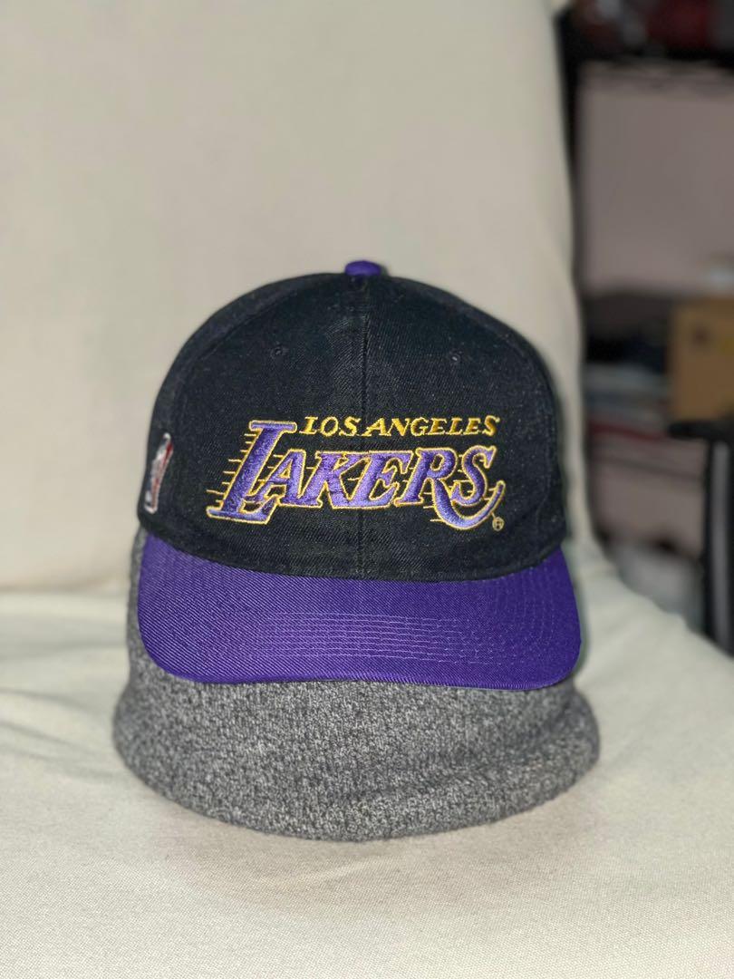 VINTAGE LAKERS CAP MOTION LOGO DLINE TWO TONE SPORTS SPECIALTIES