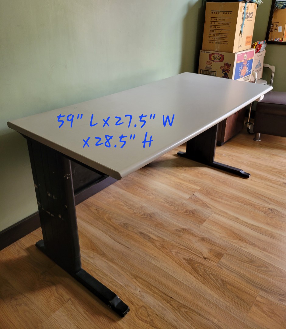 Long Office Table, Furniture & Home Living, Office Furniture & Fixtures