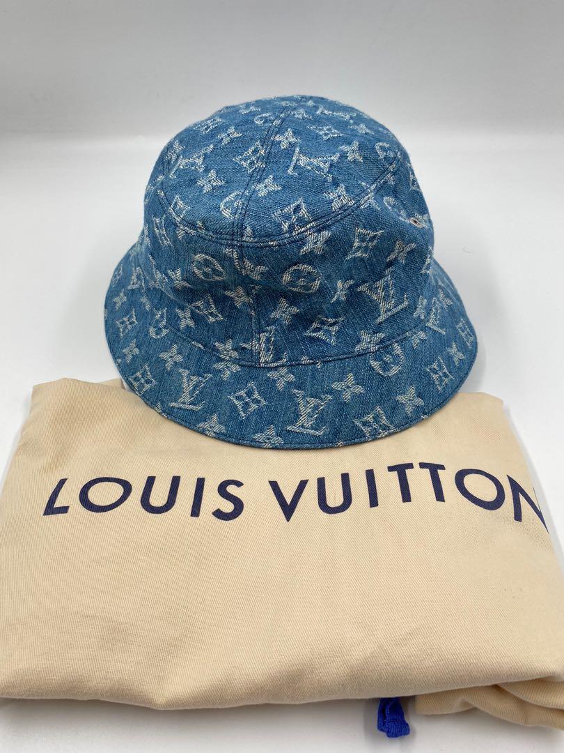 LV Monogram Essential Bucket Hat, 名牌, 飾物及配件- Carousell