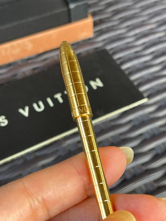 Louis Vuitton Louis Vuitton Silver Tone Pen For Small PM Agenda V655
