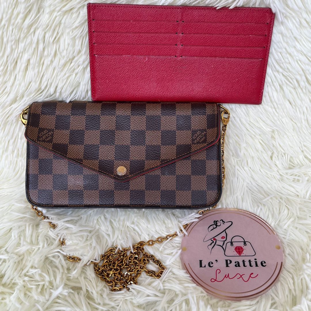 Louis Vuitton Felicie Pochette Damier at 1stDibs