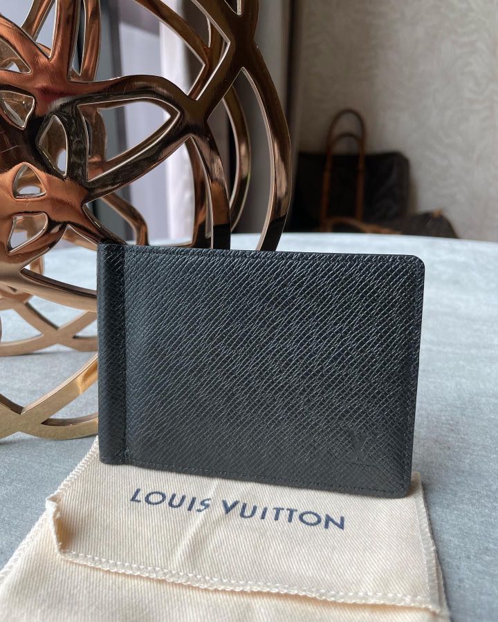 Louis Vuitton Prince Card Holder with Bill Clip Damier Graphite Gray