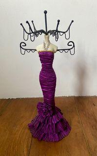 Mannequin Jewelry stand purple 14 inches